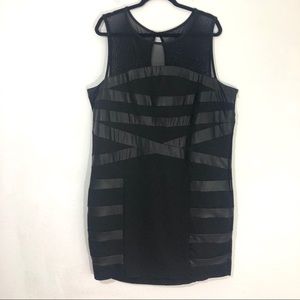 Torrid Black Faux Leather Panel Dress size 24